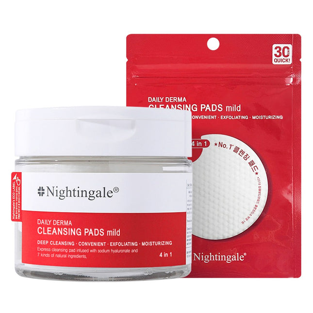 NIGHTINGALE  Daily Derma Cleansing Pad Mild 70+10 Count, 1 Pack, 1 Item
