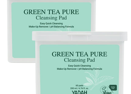 YADAH  Green Tea Pure Cleansing Pad, 60 count, 2 Pack