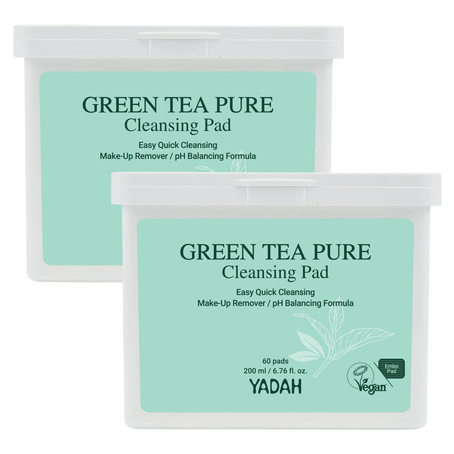 YADAH  Green Tea Pure Cleansing Pad, 60 count, 2 Pack