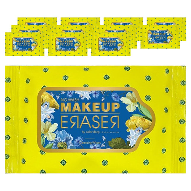 COLOR DEEP MAKEUP ERASER NATURE CLEANSING TISSUE Y ELLOW 10CT 12PACK