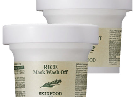 SKINFOOD  Rice Wash Off Mask 120g, 1 Count, Set of 2