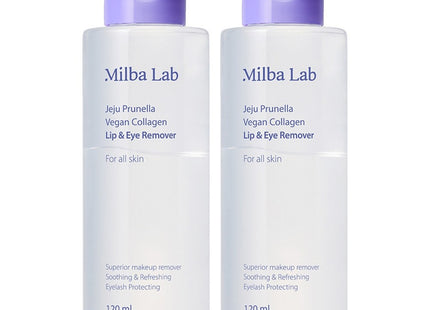 MILAB Jeju Prunella Collagen Lip & Eye Remover, 120ml, 2 Count