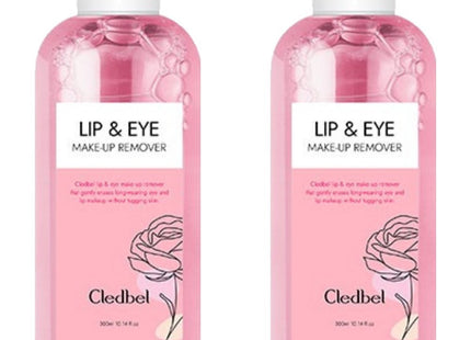 CLARBELL  Rose Makeup Lip & Eye Remover 300ml 2 Count