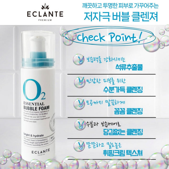ECLATANTE  Cleansing Oxygen Bubble Foam, 1 Count