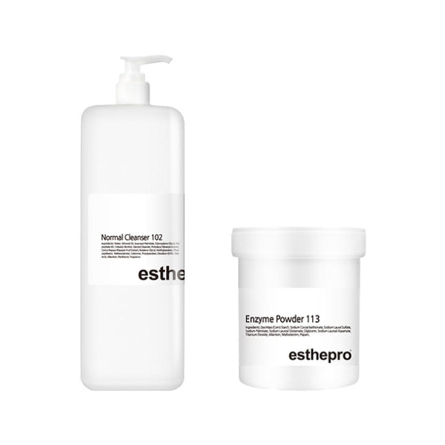 ESTEPRO  102 Normal Cleanser 1000ml + 113 Enzyme Powder 225ml, 1 Count