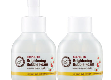 HAPPY BATH  Soapberry Brightening Bubble Foam 300ml + Refill 420ml, 1 Set
