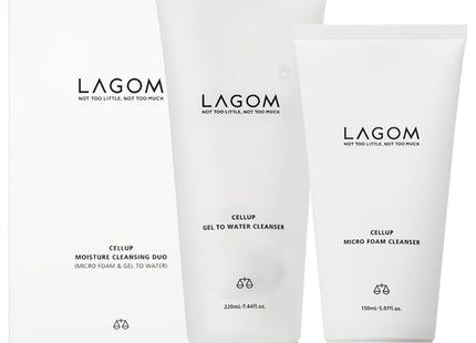 LAGOM  Cellup Gel to Water + Micro Foam Cleanser Set, 1 Set