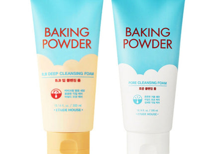 ETUDE HOUSE Etude House Baking Powder BB Deep Cleansing Foam 300ml + Pore Cleansing Foam 300ml Set, 1 Set