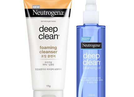 NEUTROGENA  Deep Clean Foaming Cleanser 175g + Cleansing Oil 200ml Set