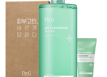 DR.G  RED BLEMISH pH Cleansing Foam 490ml + Red Blemish Clear Soothing Foam 30ml Set