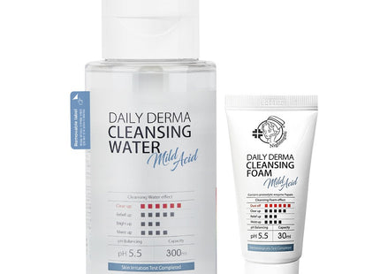 NIGHTINGALE  Mild Cleansing Water 300ml + Mild Foam Cleanser 30ml, 1 Set
