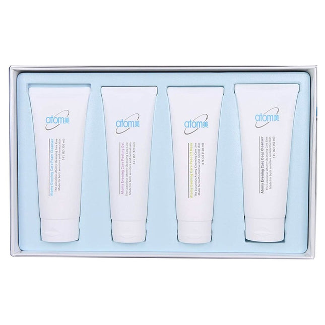 ATOMY  Evening Care 4 Set Deep Cleanser Foam Cleanser Peeling Gel Masck, 1 Set