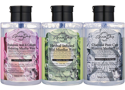 GRACE DAY  Micellar Cleansing Water 500ml x 3 Set