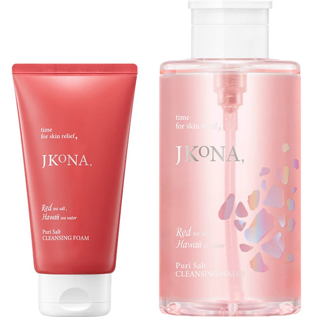 JAYJUN  Purify Salt Cleansing Water 500ml + Cleansing Foam 250ml Set