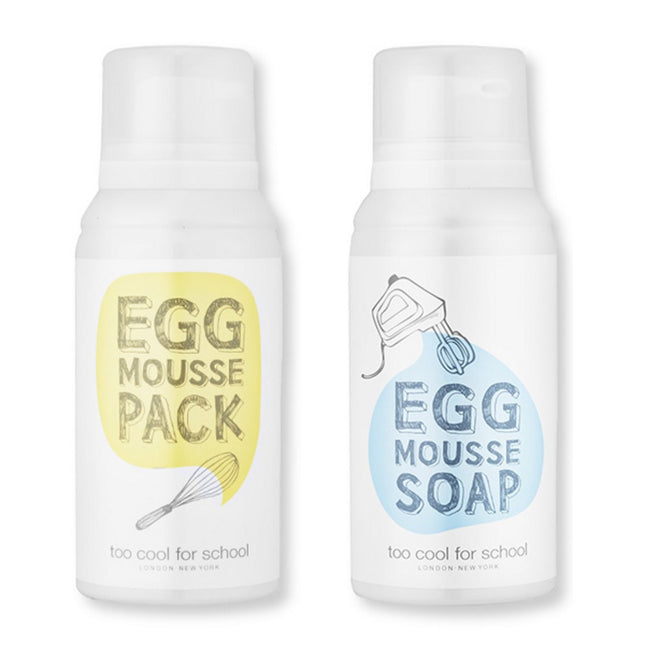 TOO COOL FOR SCHOOL Too Cool For School Egg Mousse Pack + Soap Special Duo, 1 Set