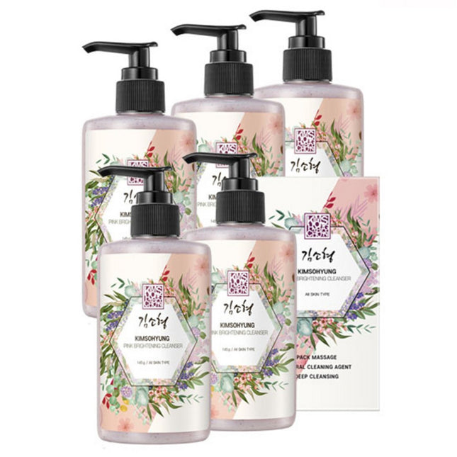 KIMSOPHIECOSMETIC  Boncho Pink Brightening Cleanser 145g x 5p + Travel 10p, 725g, 1 Set