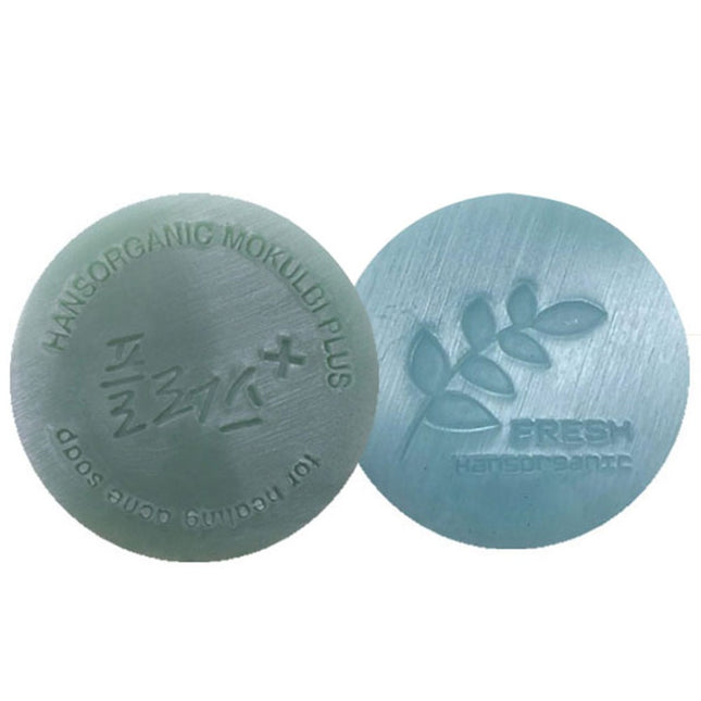 HANS ORGANIC  Mocklebi Plus + Fresh Cleansing Soap Blue Set, 1 Set