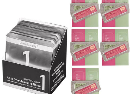 LEMUEL BEAUTY Busy Woman All-in-One Cleansing Tissue + Travel All-in-One Cream Set