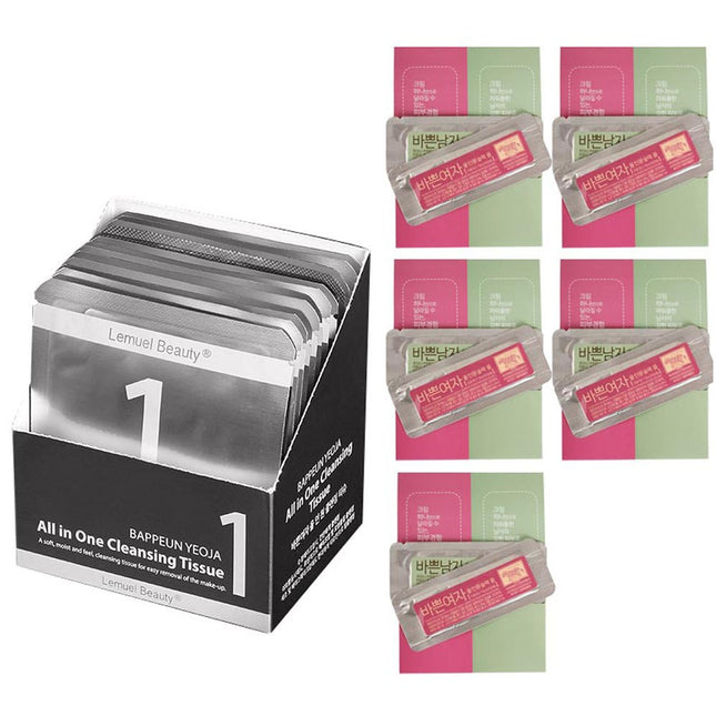 LEMUEL BEAUTY Busy Woman All-in-One Cleansing Tissue + Travel All-in-One Cream Set
