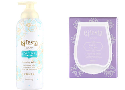 BIFESTA Cleansing Mousse Oil Clear + Cleansing Sheet Coenzyme Q10, 1 Set