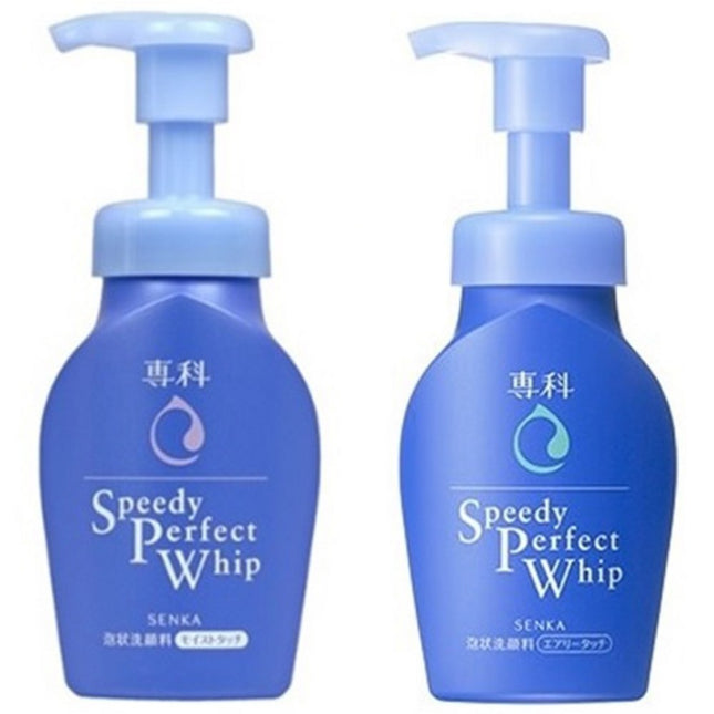 SENKA  Speedy Perfect Whip Moist Touch 150ml + Speedy Perfect Whip Airy Touch 150ml Cleansing Set, 1 Set