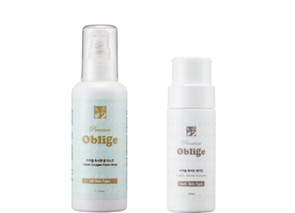 OBLIGE Visible Oxygen Foam Mask 100ml + White Enzyme 60ml, 1 Set