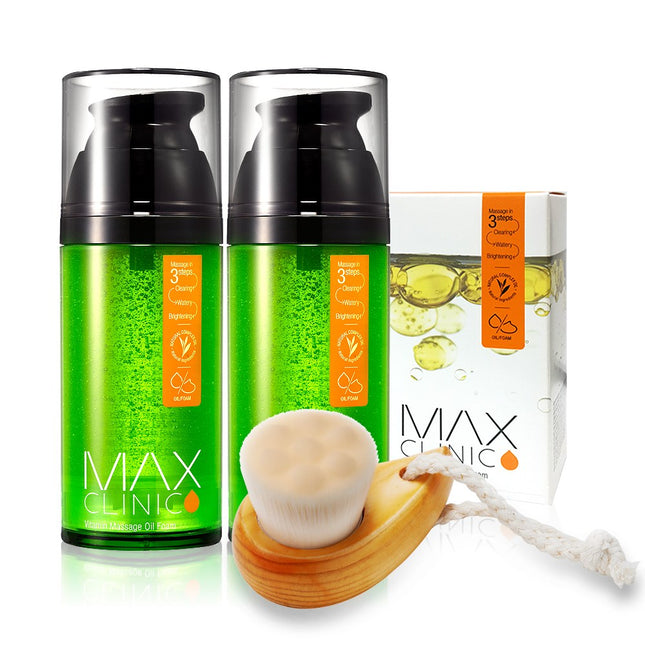 MAXCLINIC  Vitamin Oil Foam Cleanser 110g*2 + KIT*2 + YunGyeol Brush, 1 Set