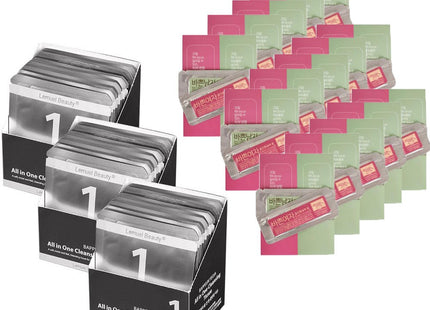 LEMUEL BEAUTY Busy Woman All-in-One Cleansing Wipes + Travel All-in-One Cream Set