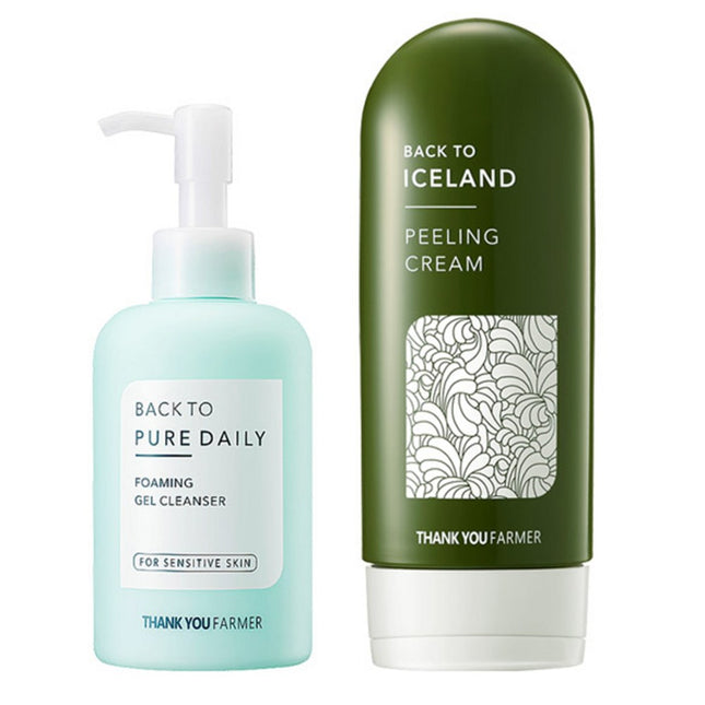 THANK YOU FARMER  Back To Feel Well + Gel Cleanser Duo Set, 1 Set