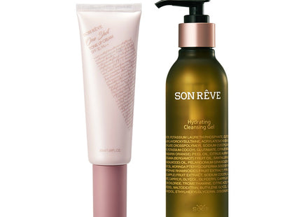 SSONGREVE  One Shot Tone-Up Cream 50ml + Hydrating Cleansing Gel 200ml Beauty Set, 1 Set