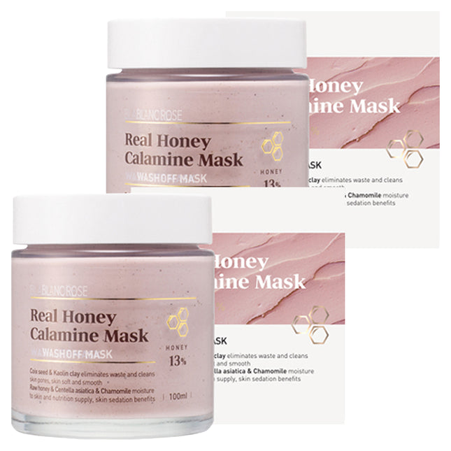 BLANCROSE  Honey Calamine Rice Powder Pack 100ml, 2 Count