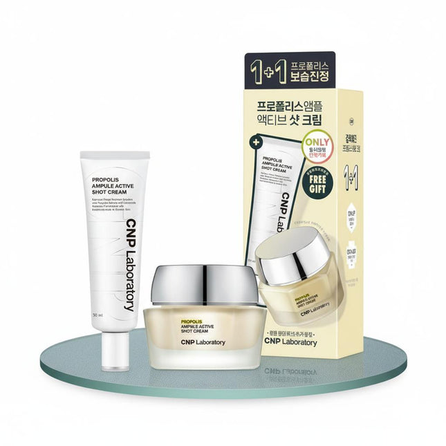 CNP LABORATORY Propolis Ampoule Active Shot Cream 1+1 Special Set 50ml+50ml