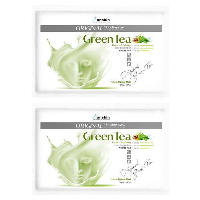 ANSKIN  Original Green Tea Modeling Pack Refill 240g 2 count