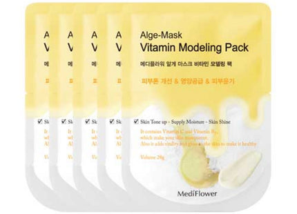 MEDIFLOWER  Diatomaceous Earth Disposable Modeling Pack Pouch Vitamin 28g x 5 Count