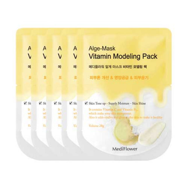 MEDIFLOWER  Diatomaceous Earth Disposable Modeling Pack Pouch Vitamin 28g x 5 Count
