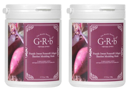 GLB  Glucose Containing Active Oxygen Barrier Purple Sweet Potato Collagen Sherbet Modeling Pack 500g, 1 Count, 2 Pack