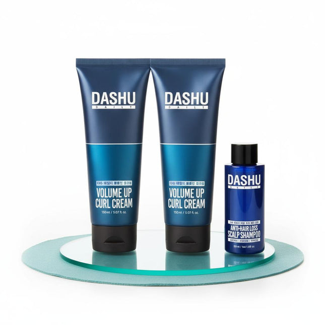 DASHU Daily Volume Up Curl Cream Double Set