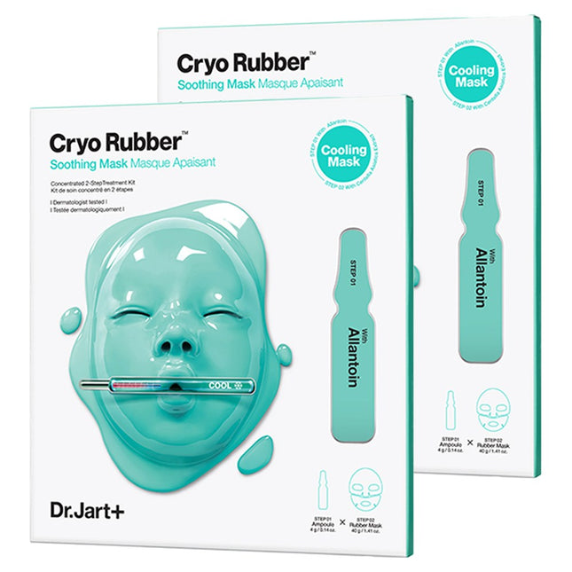 DR.JART+  Cryo Rubber Soothing Mask, 1 Count, 2 Counts