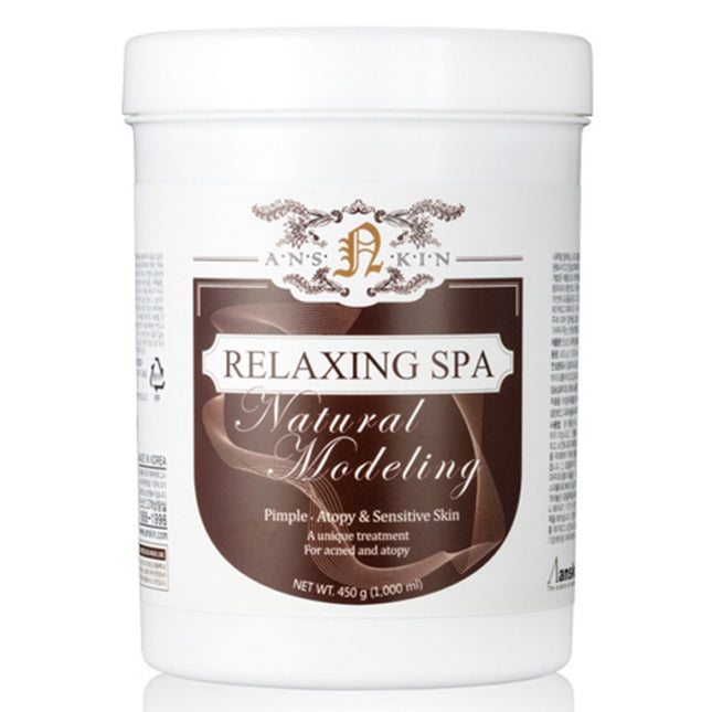 ANSKIN  Natural Relaxing Spa Modeling Pack 450g + 3pcs Tool Set, 1 Count