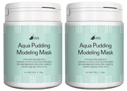 2SOL  Aqua Pudding Modeling Mask 500g, 1 Count, Set of 2