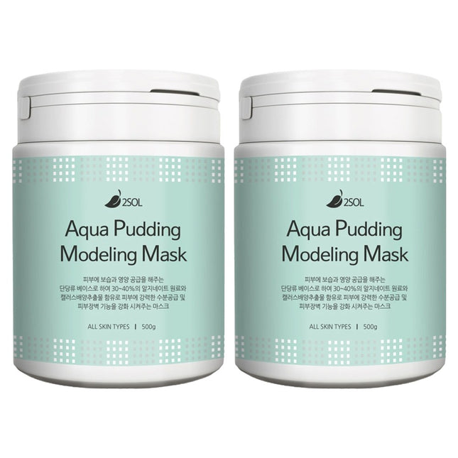 2SOL  Aqua Pudding Modeling Mask 500g, 1 Count, Set of 2