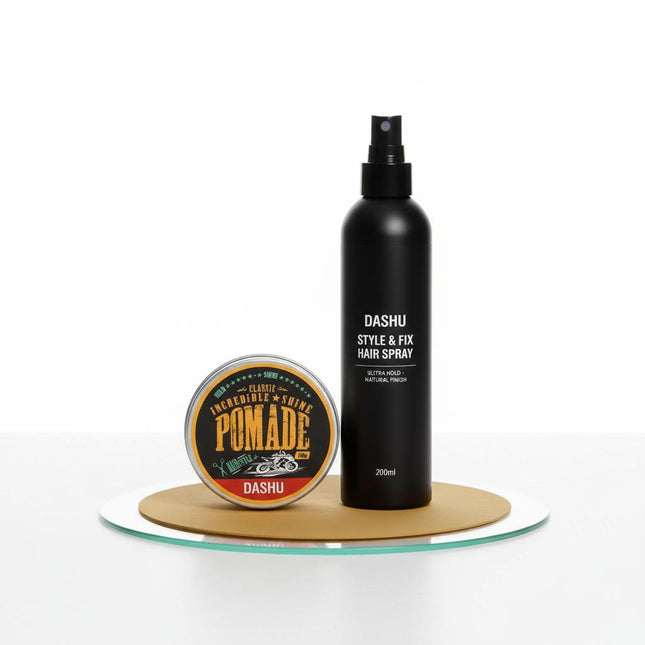 DASHU Classic Incredible Shine Pomade Main Product 100g + Free Pomade Comb