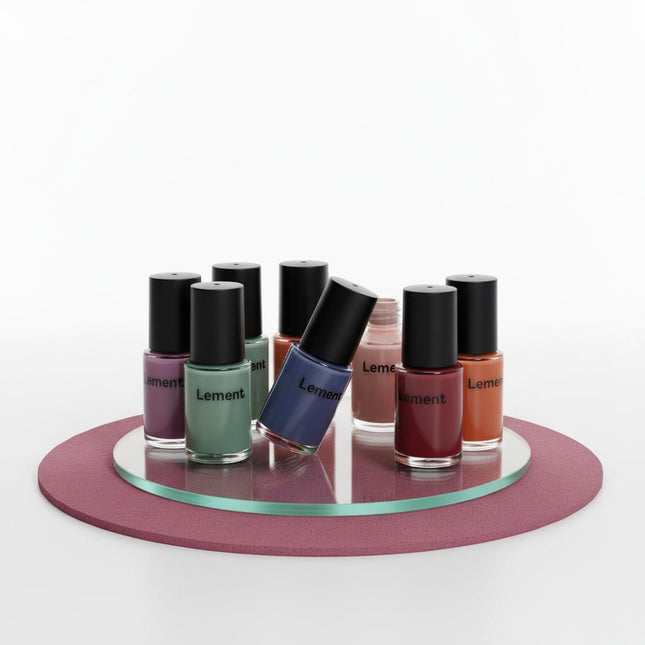 LUMENT Color Nail Collection with Hardener  Glossy Nourisher