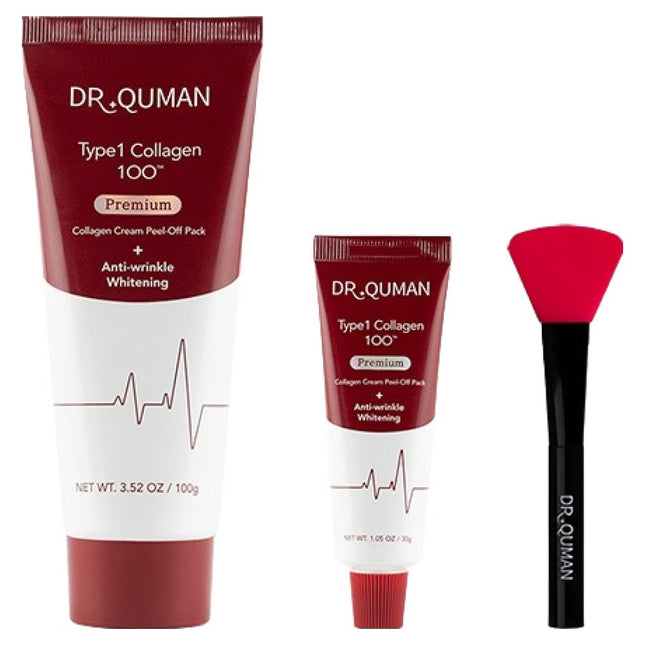 DR.CUUMAN  Type One Collagen One Hundred Premium Cream Pack 100g + 30g + Spatula Set, 1 Set
