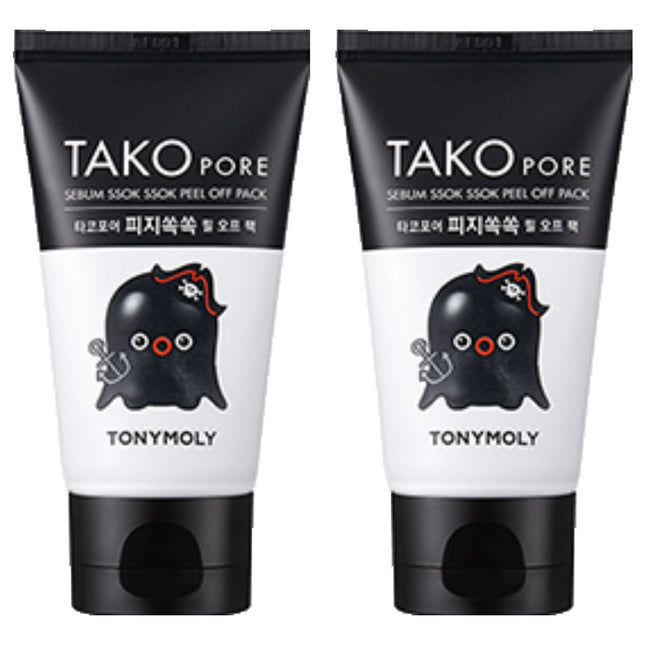 TONYMOLY  Tako Pore Blackhead Out Peel Off Pack, 1 Pack, 2 Counts