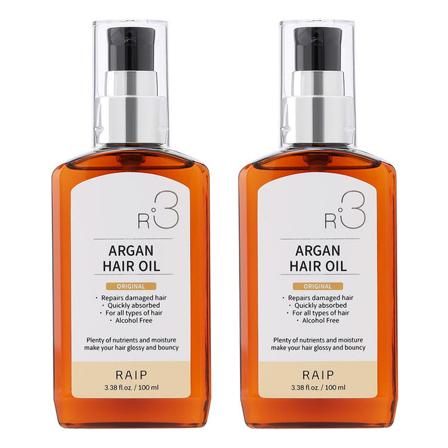 RAIP R3  Argan Hair Oil Original, 100ml, 2 Count
