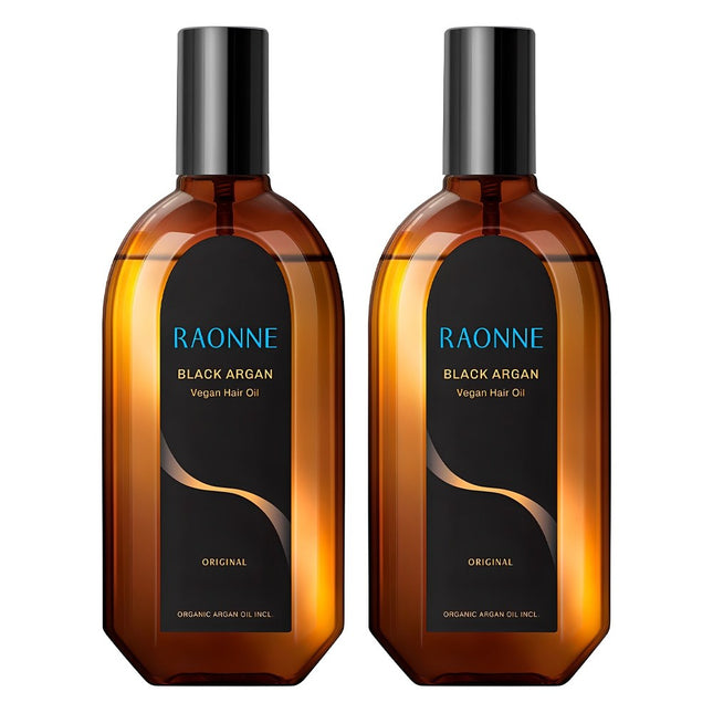 RAONNE  Black Argan Hair Oil, 250ml, 2 Count