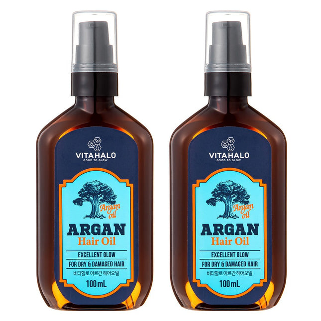 VITAHALO  Hair Argan Oil, 100ml, 2 Count