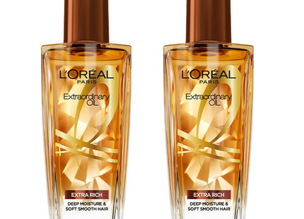 L'ORÉAL PARIS  Extraordinary Hair Oil Rich Brown 100ml 2 Count