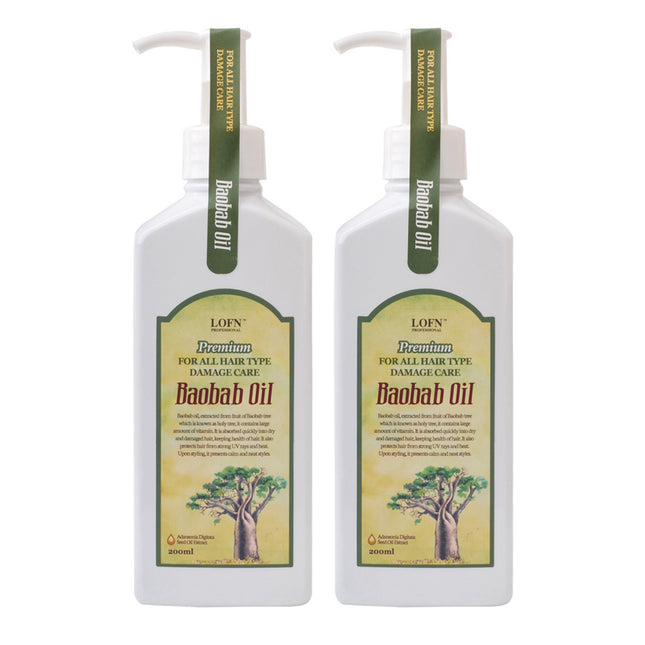 LOHPNH Lohpnh Baobab Rich Hair Oil, 200ml, 2 Count